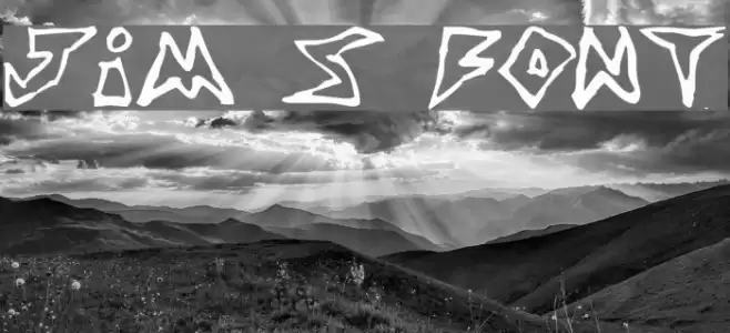 Jim s Font Font examples
