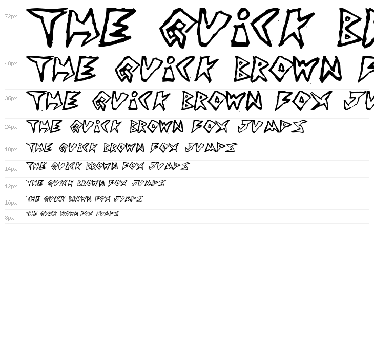 Jim s Font Waterfall