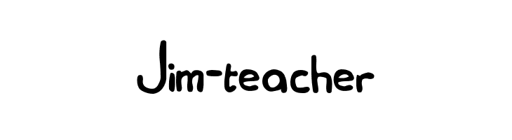 Jim-teacher Font