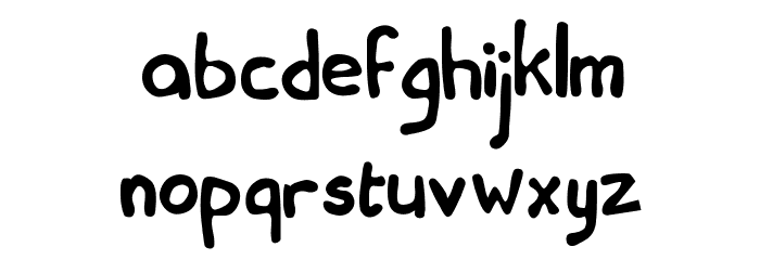 Jim-teacher Font LOWERCASE