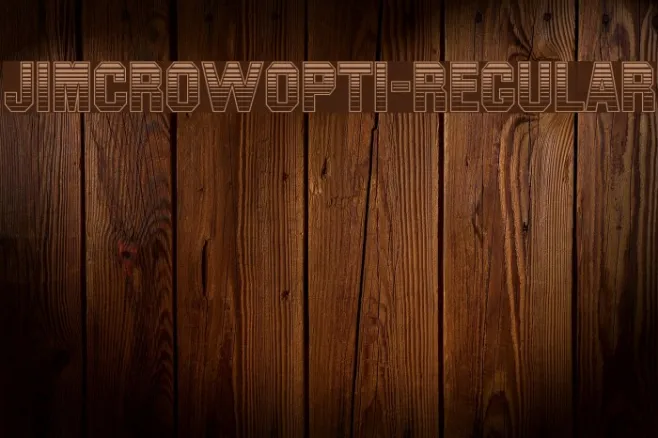 JimCrowOpti-Regular Example 3