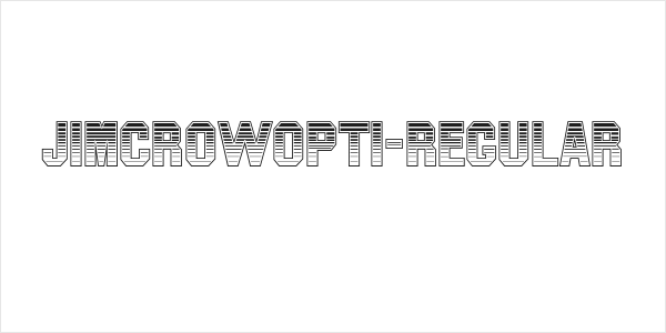 JimCrowOpti-Regular Logo