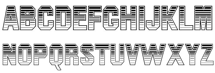 JimCrowOpti-Regular Font LOWERCASE