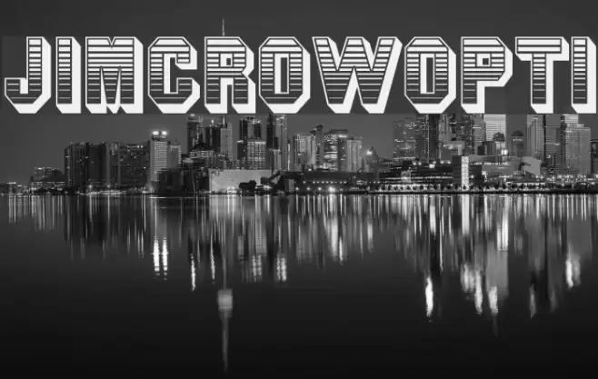 JimCrowOpti Font examples