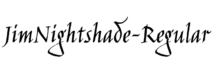 JimNightshade-Regular Font