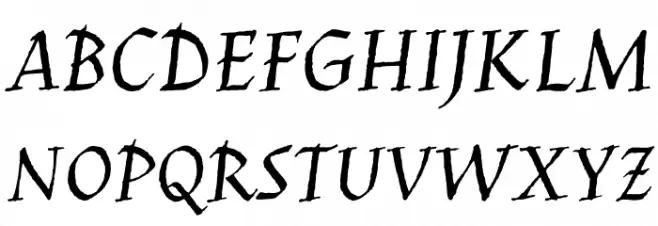 JimNightshade-Regular Schriftart Groß