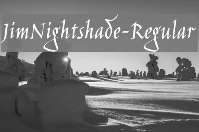 JimNightshade-Regular Font examples