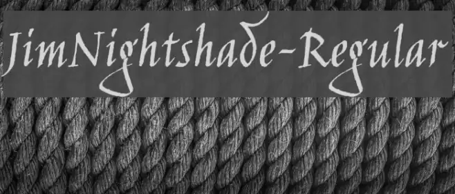 JimNightshade-Regular Font examples