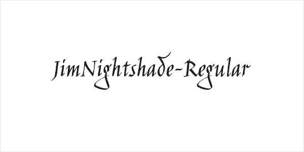 JimNightshade-Regular Logo