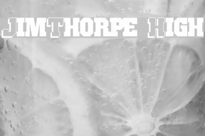 JimThorpe High Шрифта examples