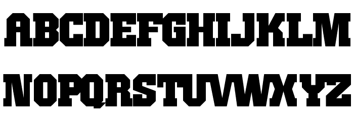 JimThorpe High Font LOWERCASE