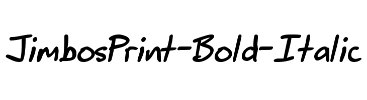 JimbosPrint-Bold-Italic  नि: शुल्क फ़ॉन्ट्स डाउनलोड