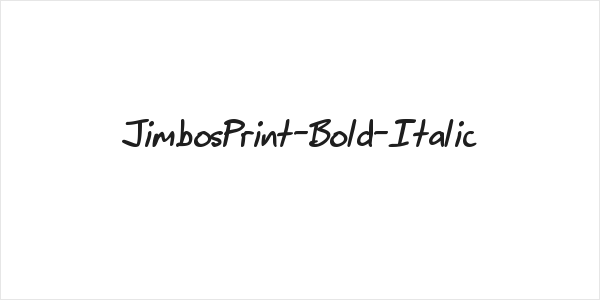 JimbosPrint-Bold-Italic Logo