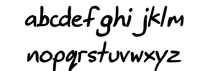 JimbosPrint-Bold-Italic Font LOWERCASE