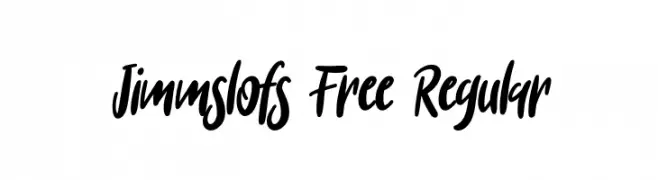 Jimmslofs Free Regular  Descarca Fonturi Gratis