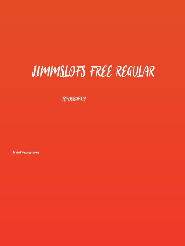 Jimmslofs Free Regular Poster