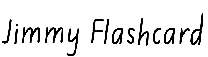 Jimmy Flashcard  免费字体下载