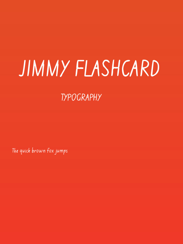 Jimmy Flashcard Poster