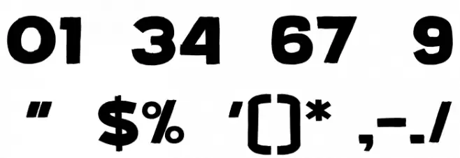 Jimmy Jamets Font OTHER CHARS