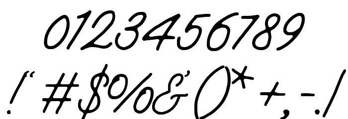 JimmyScript-Regular Font OTHER CHARS