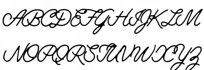 JimmyScript-Regular Schriftart Groß