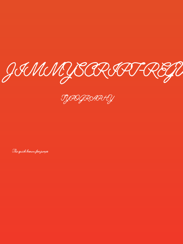 JimmyScript-Regular Poster