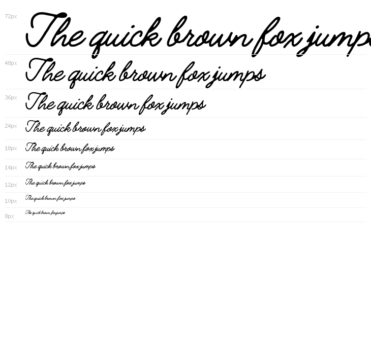 JimmyScript-Regular Waterfall