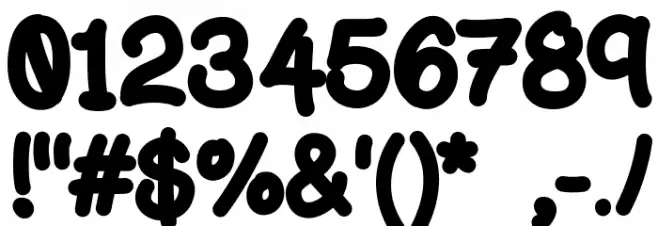 JimmysBold Schriftart Anderer Schreiben