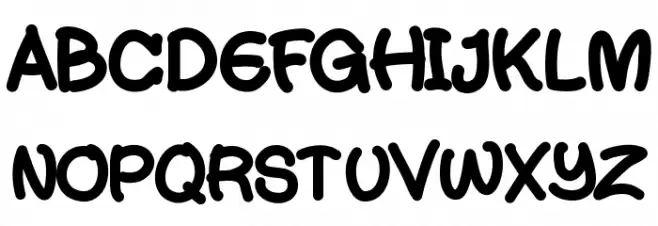 JimmysBold Schriftart Groß