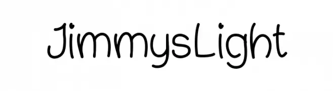 JimmysLight Schriftart