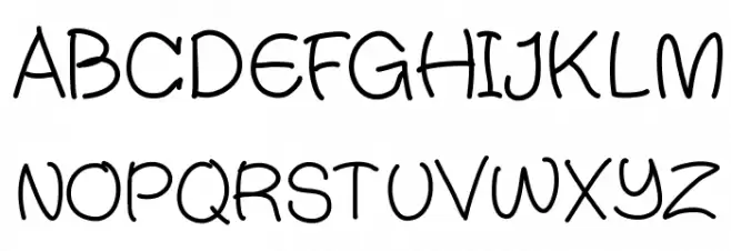 JimmysLight Schriftart Groß