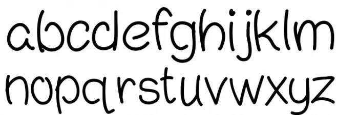 JimmysLight Schriftart Kleinbuchstaben
