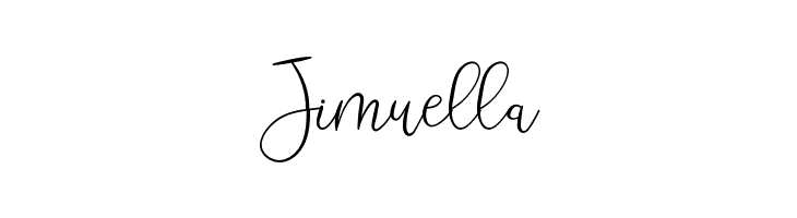Jimuella  フリーフォントのダウンロード