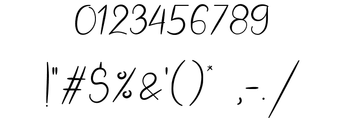 Jimuella Font OTHER CHARS