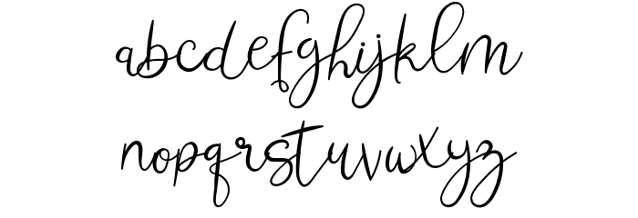 Jimuella Font LOWERCASE