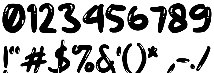 Jingle Balons GT Demo Font OTHER CHARS