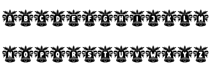 Jingle Bells Regular Font LOWERCASE