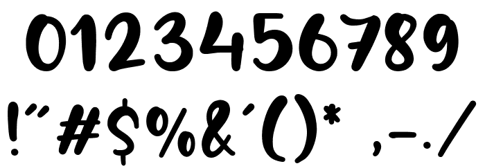 Jingle Binder Font OTHER CHARS