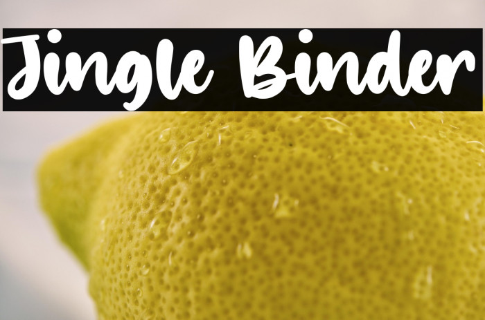 Jingle Binder Example 1