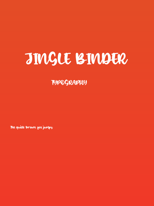 Jingle Binder Poster