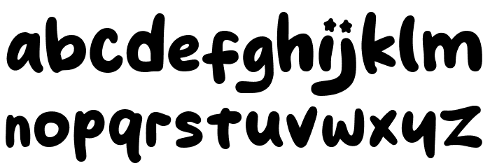 Jingle Star Font LOWERCASE