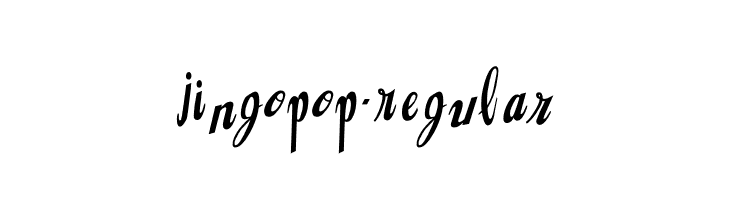 Jingopop-Regular  नि: शुल्क फ़ॉन्ट्स डाउनलोड