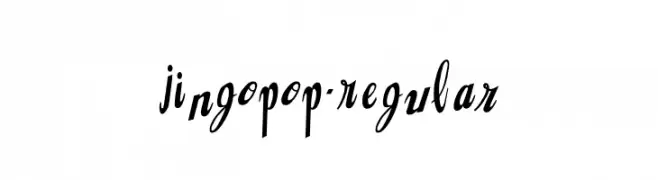 Jingopop-Regular  नि: शुल्क फ़ॉन्ट्स डाउनलोड