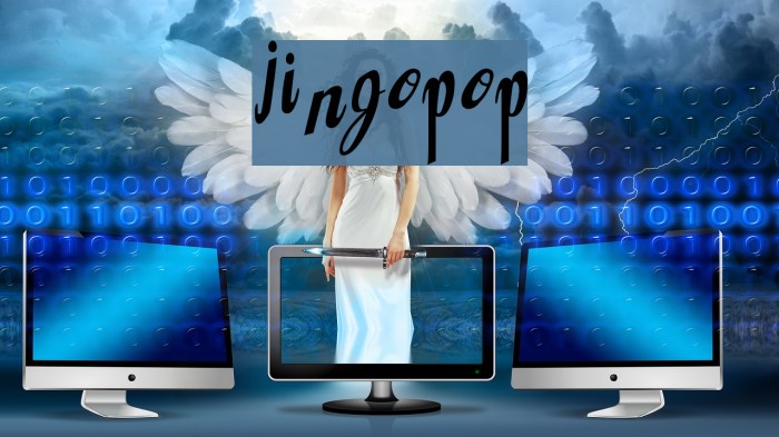 Jingopop Font examples