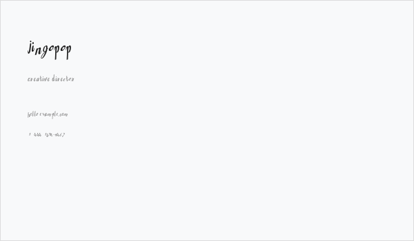 Jingopop Business Card