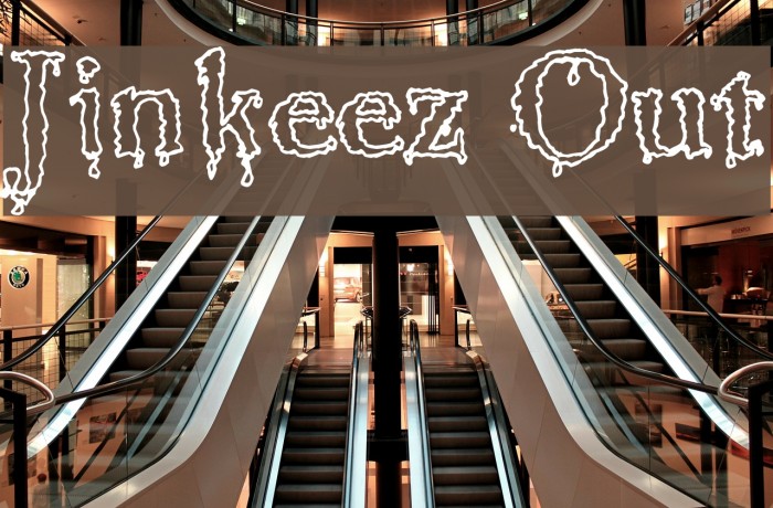 Jinkeez Out Font examples