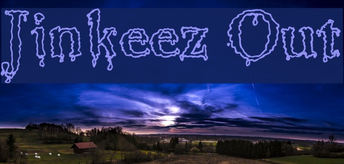 Jinkeez Out Font examples