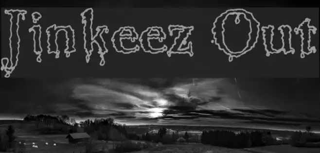 Jinkeez Out Шрифта examples