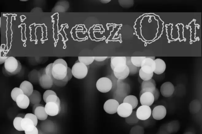 Jinkeez Out Шрифта examples