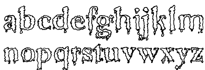 Jinkeez Out Font LOWERCASE